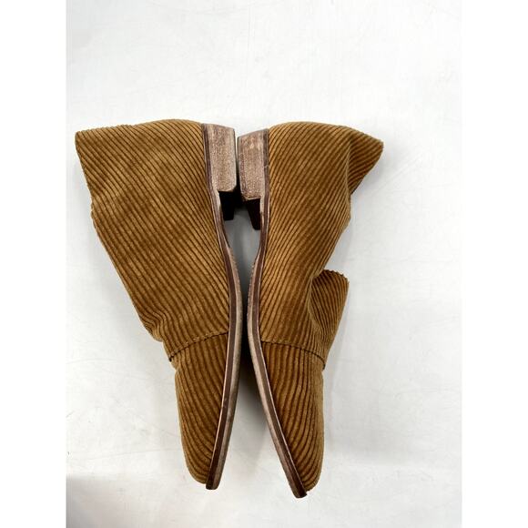 Free people EU 40 Tan Gold Corduroy D'orsay Flats - Picture 4 of 6